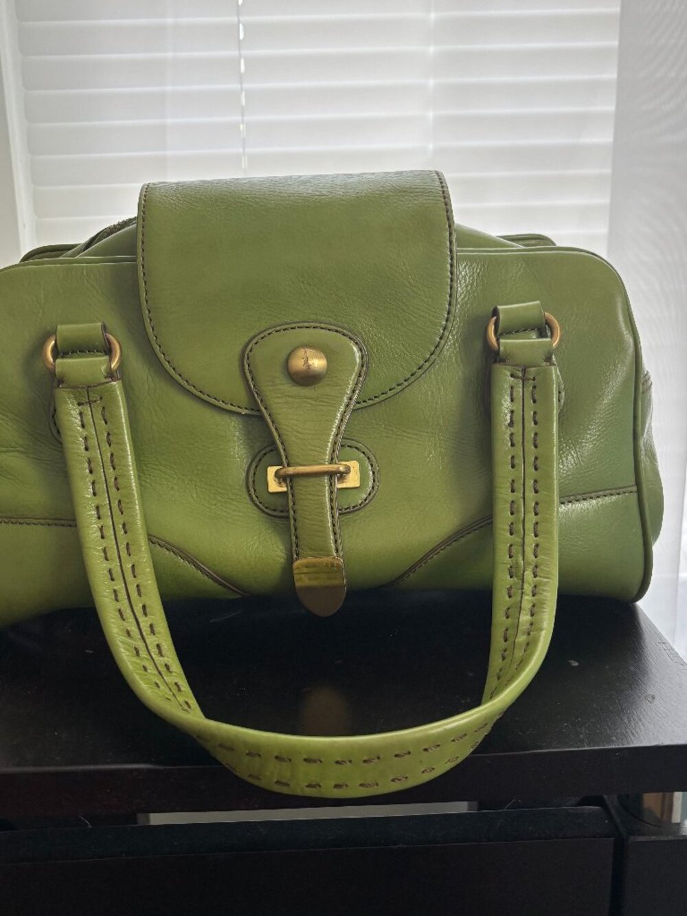 MAXX New York Olive green Satchel bag